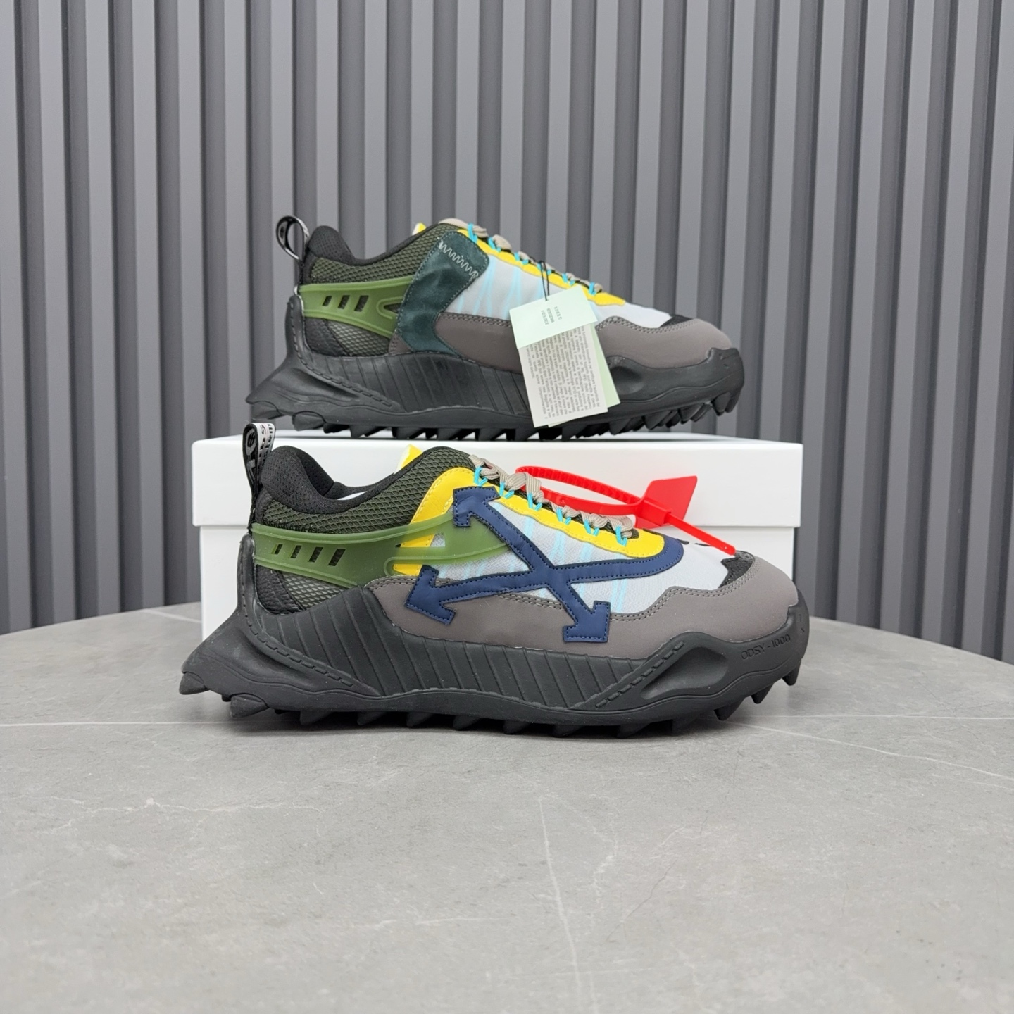 Off-White ODSY-1000 Multicolor Chunky Sneakers - Image 9