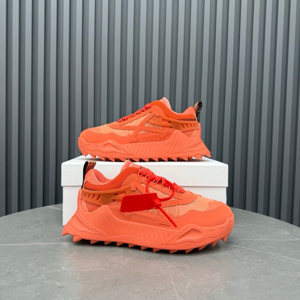 These are the Off-White ODSY-1000 Terracotta sneakers.