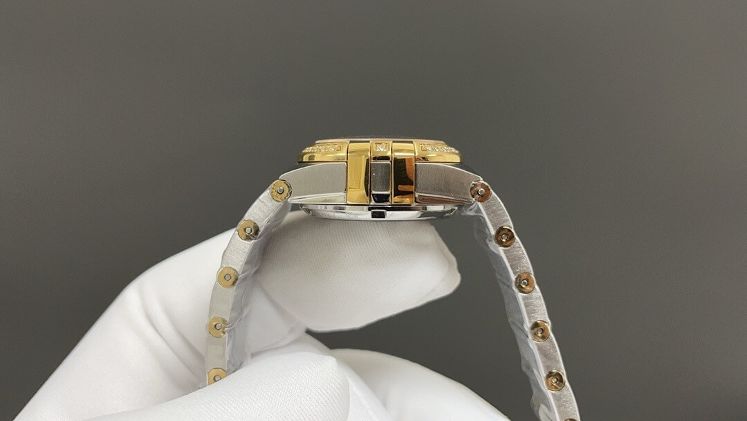 Omega Constellation Co-Axial Chronometer 18K Yellow Gold & Stainless Steel Diamond Ladies Watch - Image 5
