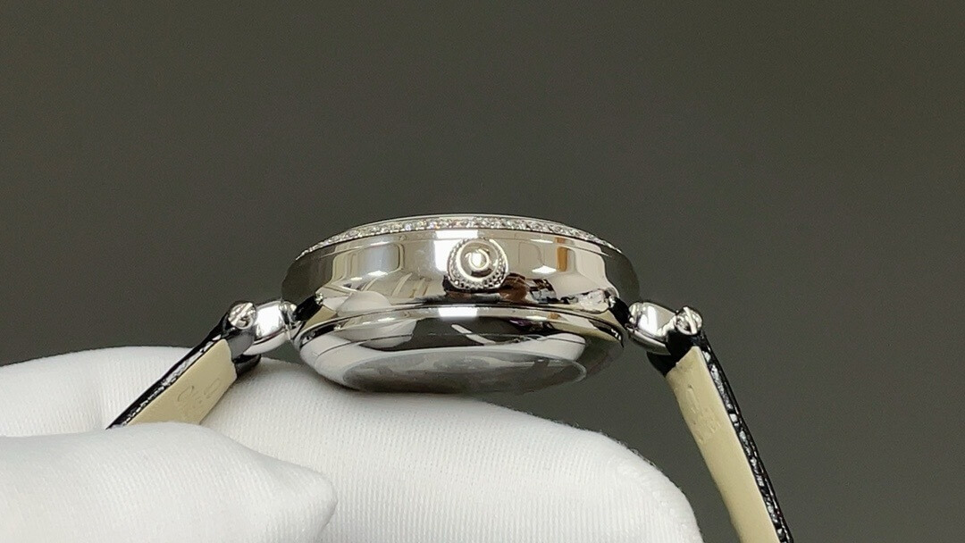 Omega De Ville Dewdrop 18K Rose Gold Mother of Pearl Diamond Ladies Watch – Elegant Swiss Timepiece - Image 7