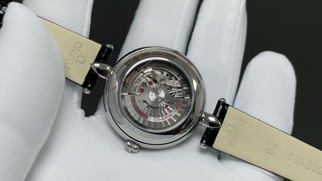 Omega De Ville Ladymatic Diamond Bezel Silver Dial Ladies Watch - Image 3