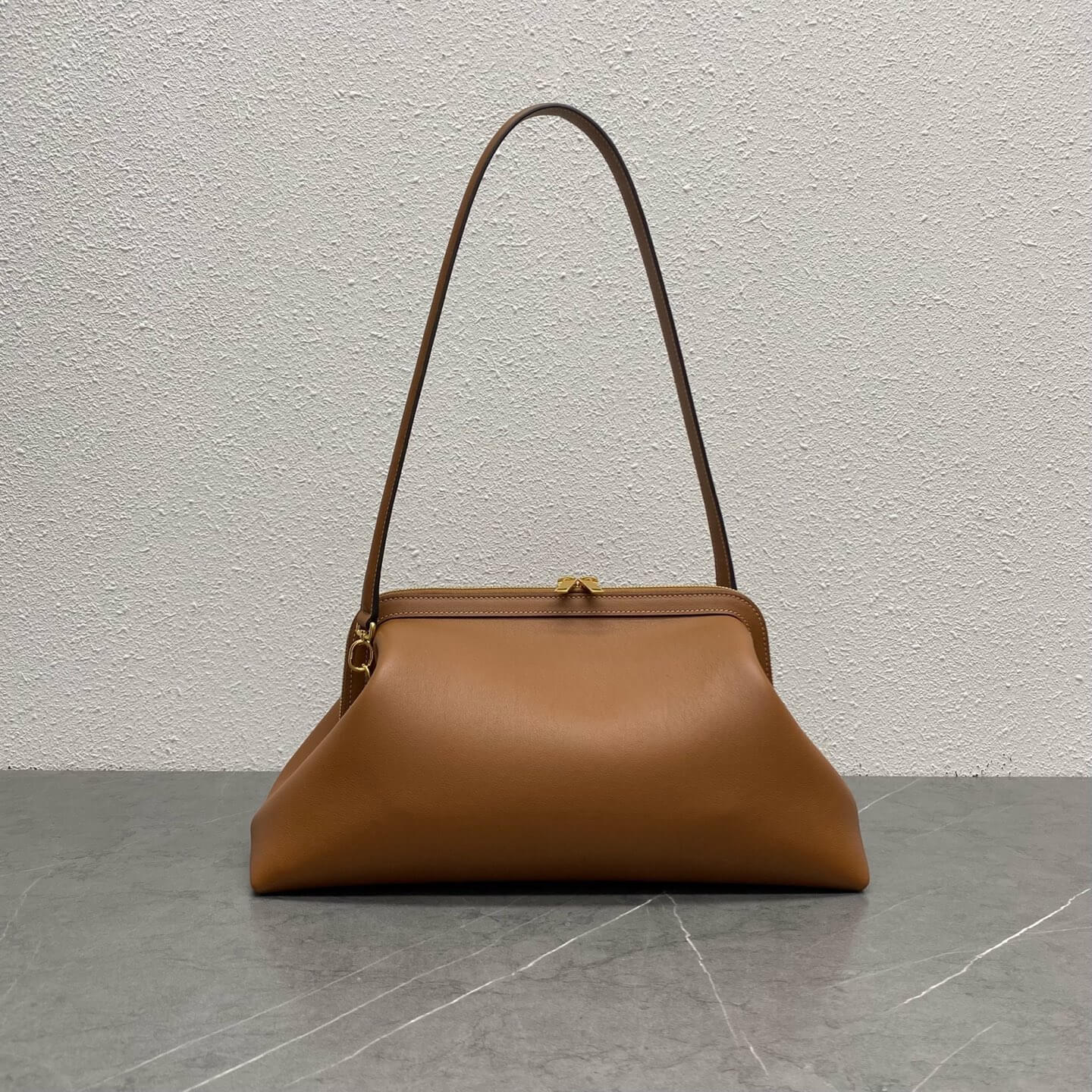 Celine Tan Smooth Calfskin Frame Shoulder Bag.