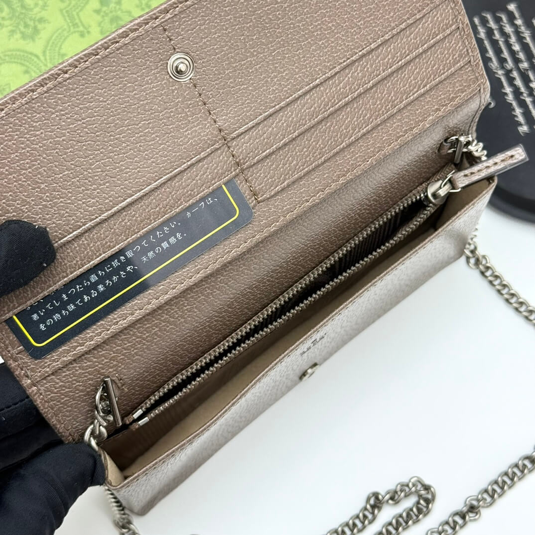 Gucci Horsebit 1955 Jumbo GG Chain Wallet. - Image 5