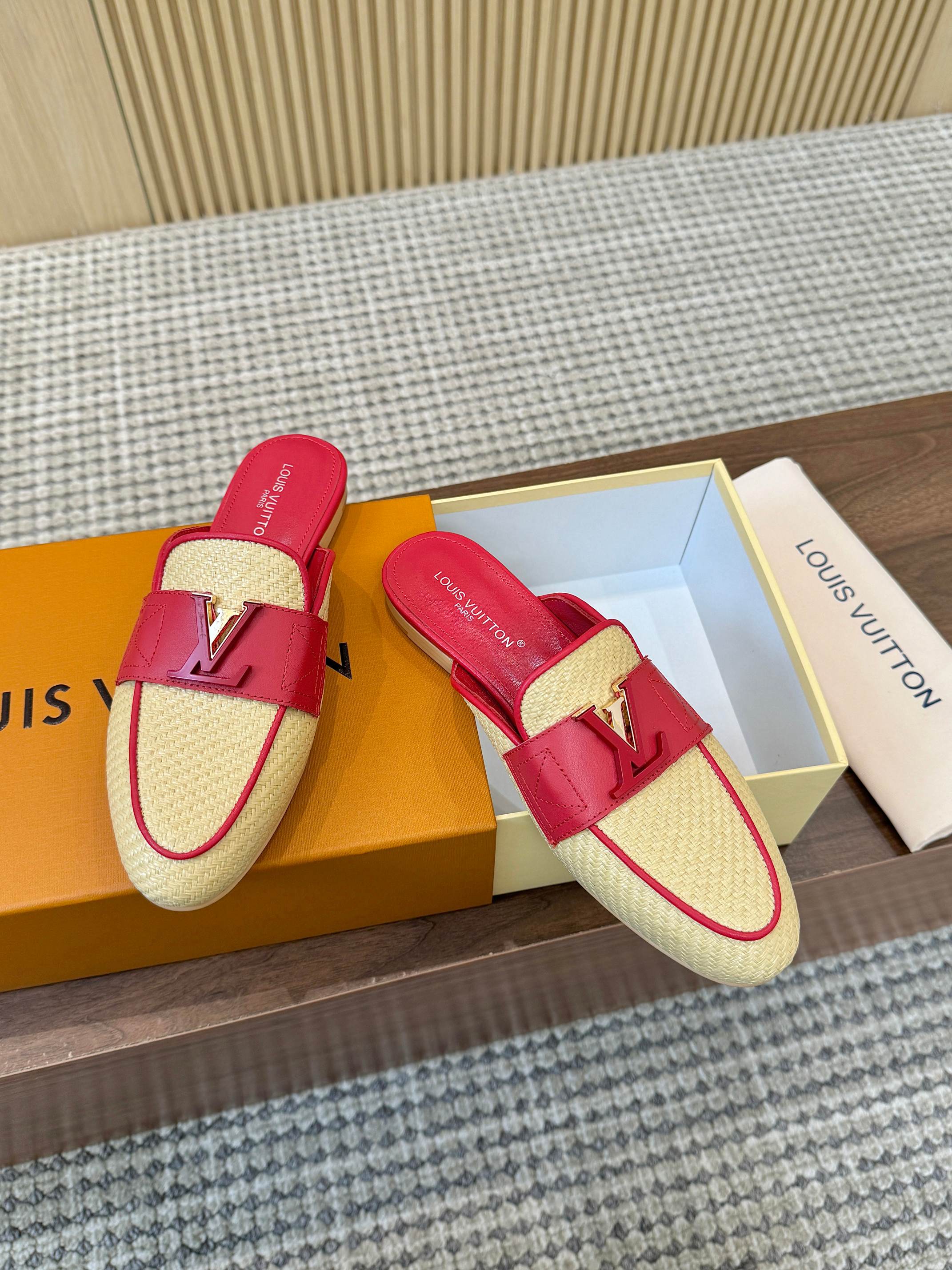 Louis Vuitton Raspberry Pink Mare Open Back Loafers - Image 2