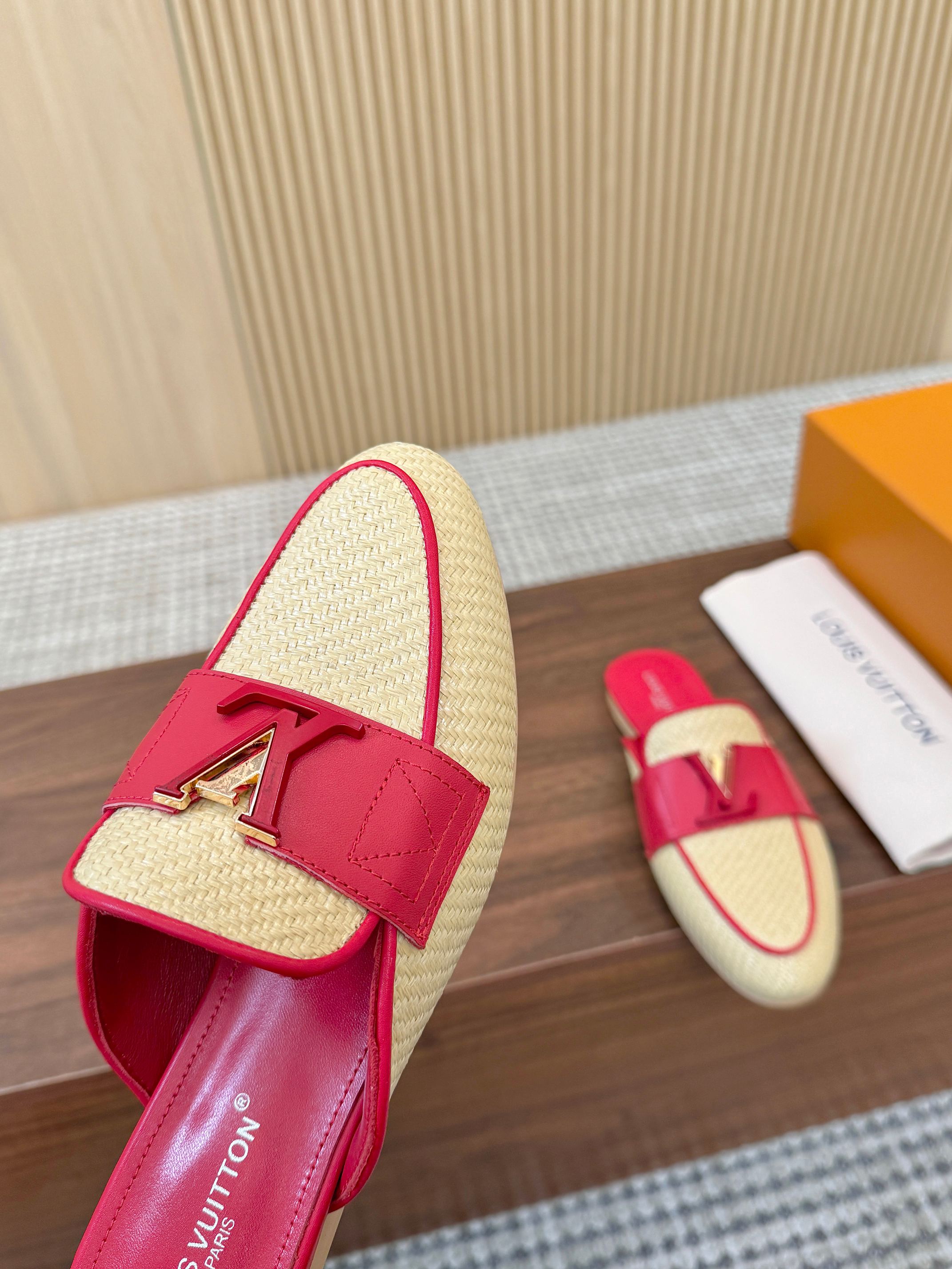 Louis Vuitton Raspberry Pink Mare Open Back Loafers - Image 3