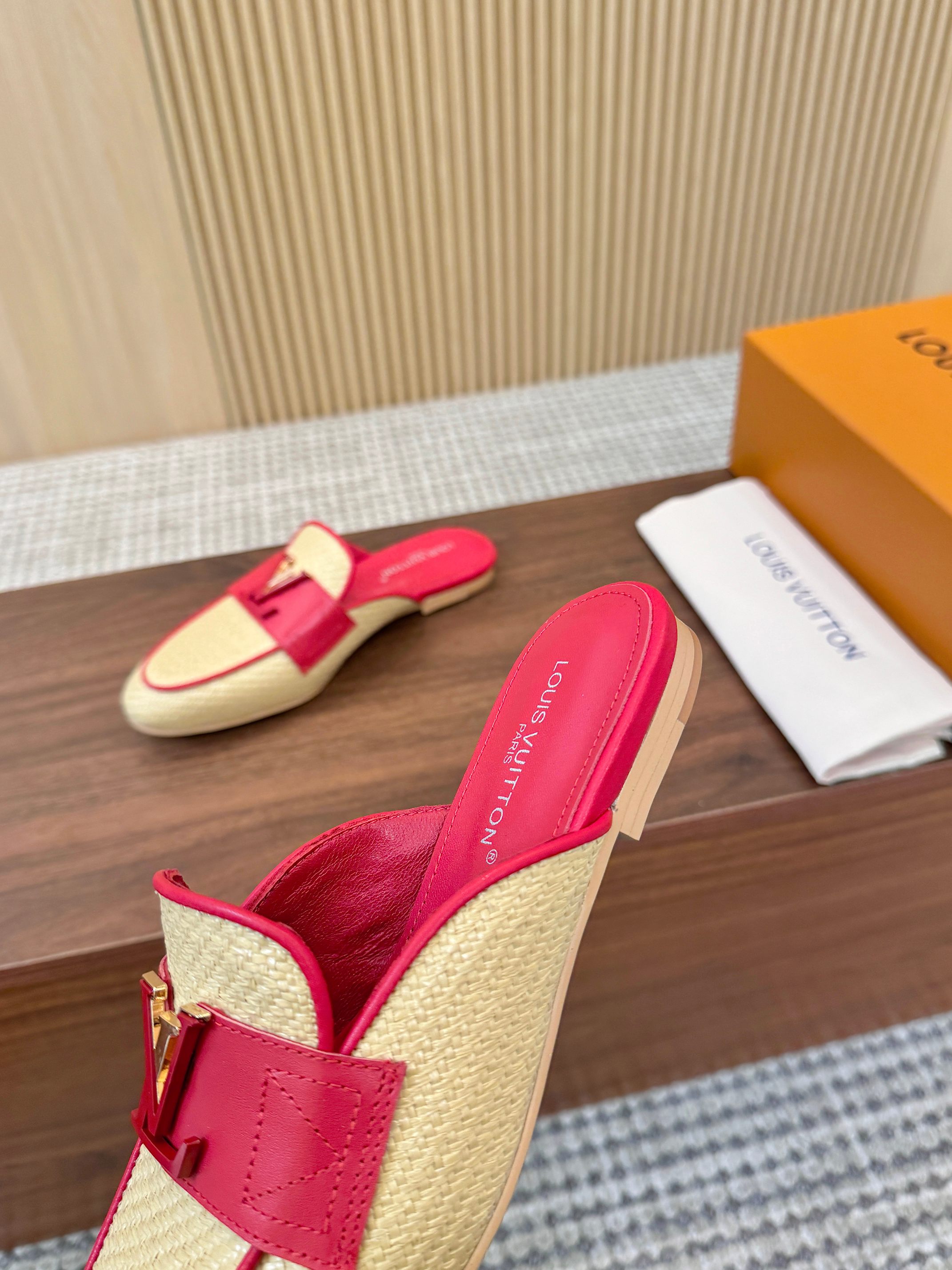 Louis Vuitton Raspberry Pink Mare Open Back Loafers - Image 5