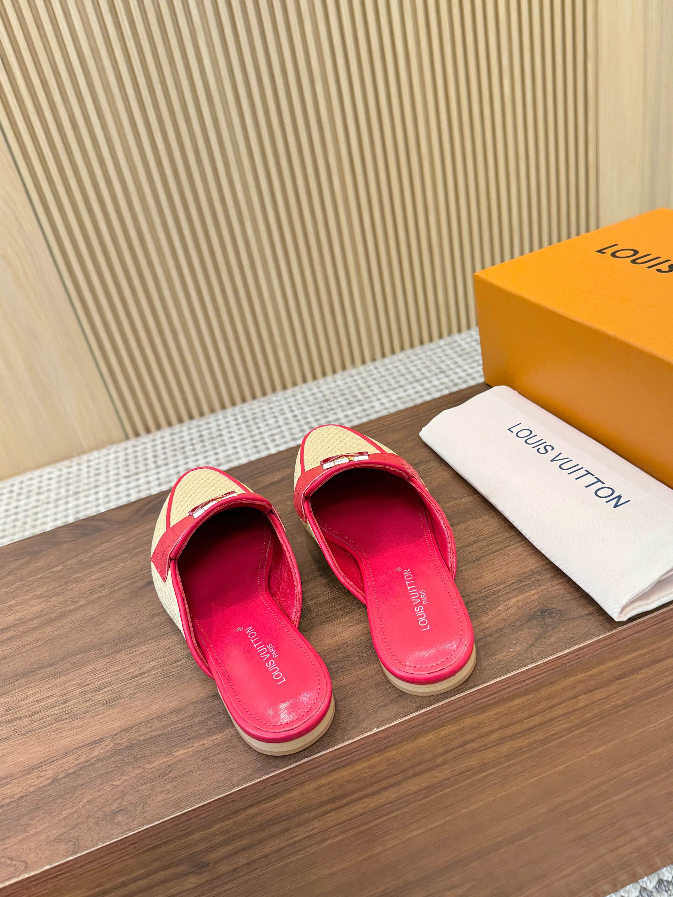 Louis Vuitton Raspberry Pink Mare Open Back Loafers - Image 7