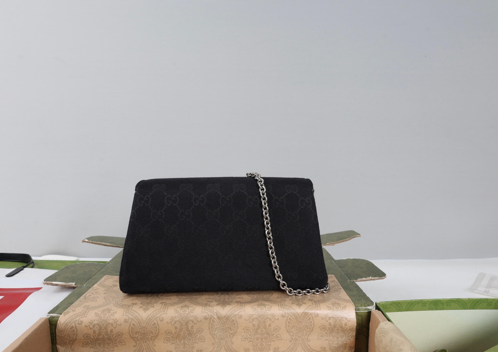Gucci Dionysus Black GG Supreme Small Shoulder Bag - Image 3