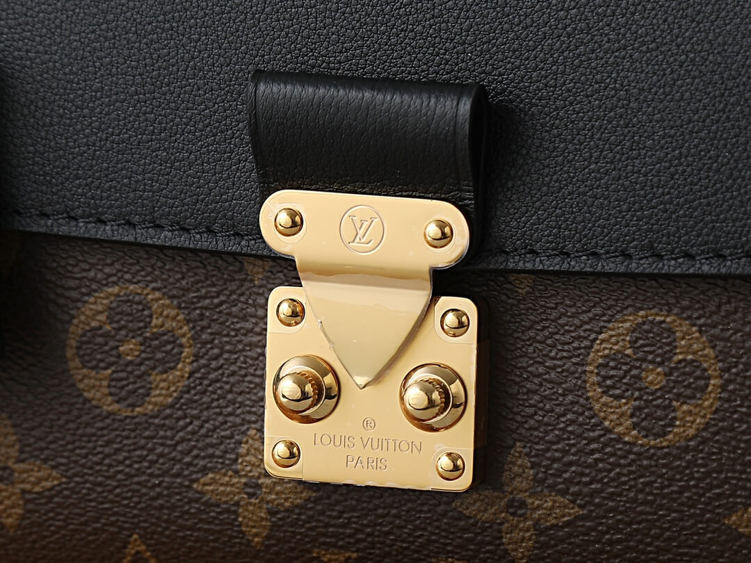 Louis Vuitton Madeleine BB Monogram Canvas and Noir Leather Bag - Image 5