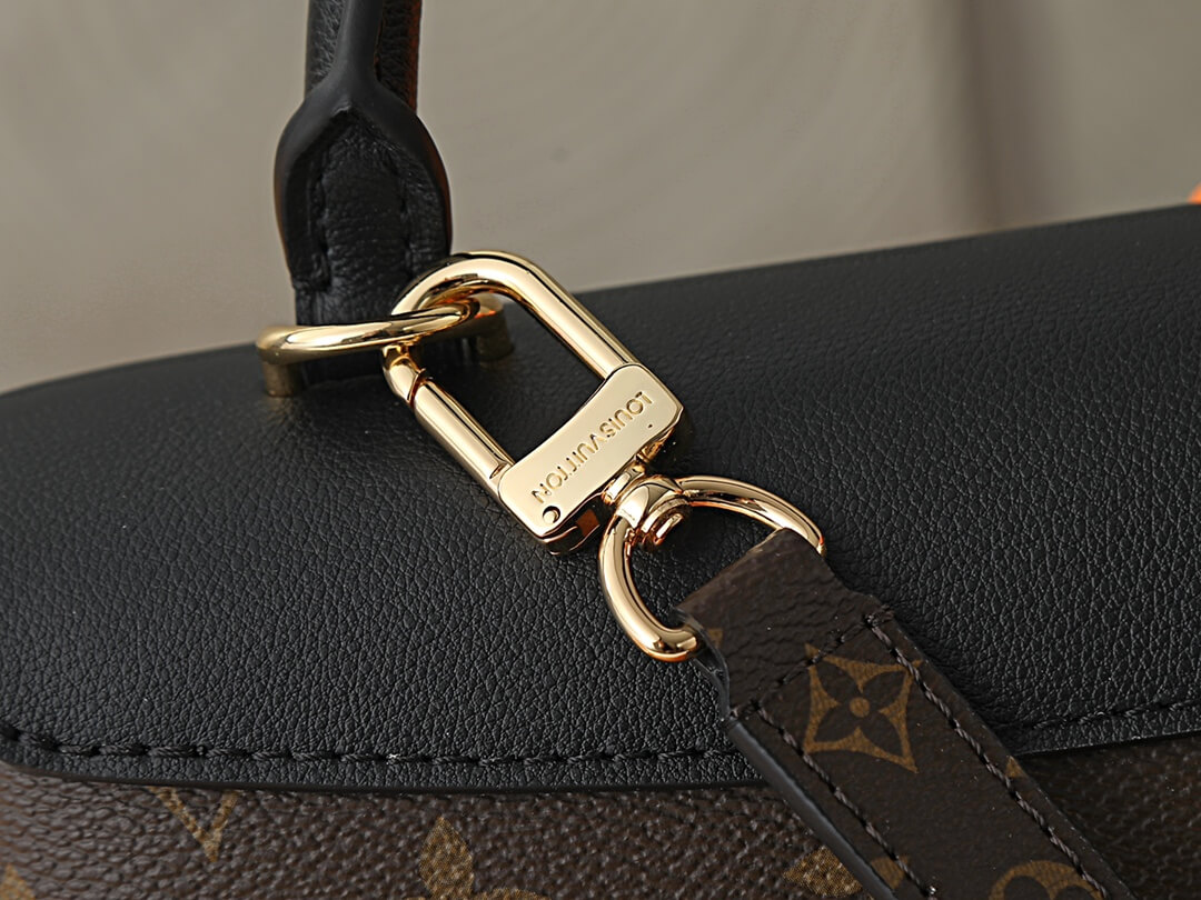 Louis Vuitton Madeleine BB Monogram Canvas and Noir Leather Bag - Image 7