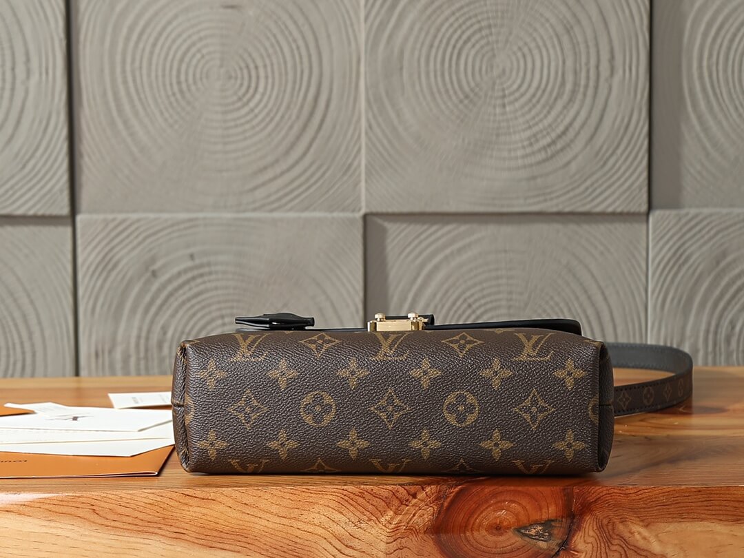 Louis Vuitton Madeleine BB Monogram Canvas and Noir Leather Bag - Image 8