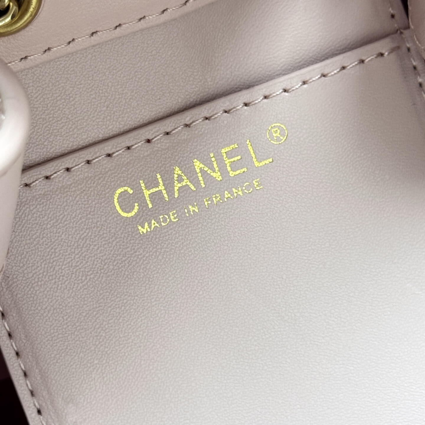 Chanel Perforated Pink Leather Hobo Bag with Gold-Tone Chain Hardware. - Image 8