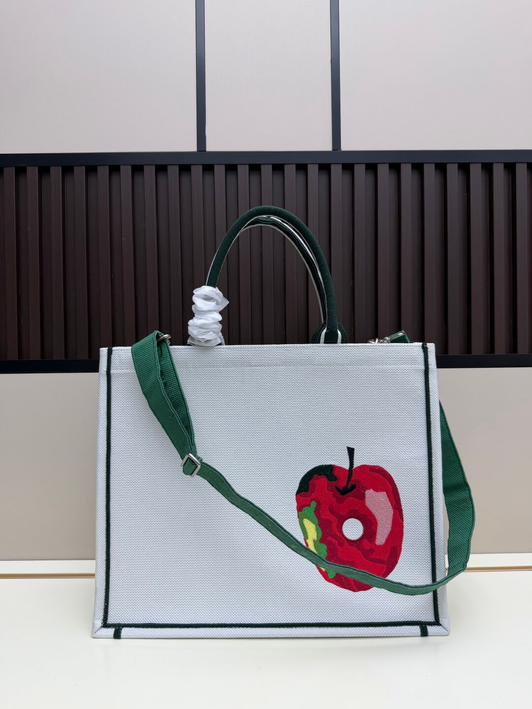 Dior Medium Book Tote with Strap – Multicolor The Very Hungry Caterpillar Embroidery by Eric Carle - Image 3