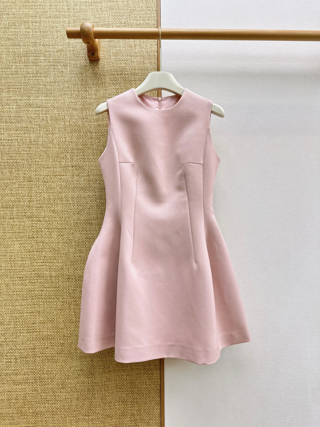 Dior Pink Structured Hourglass A-Line Sleeveless Mini Dress