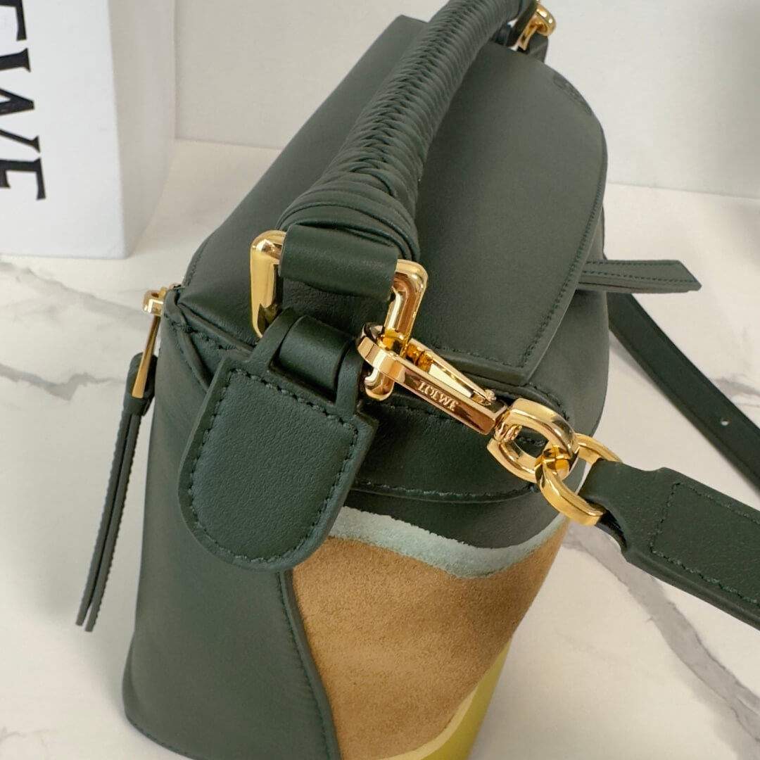Loewe Puzzle Bag Small Colorblock Leather Crossbody in Sand, Cream and Beige - Image 7