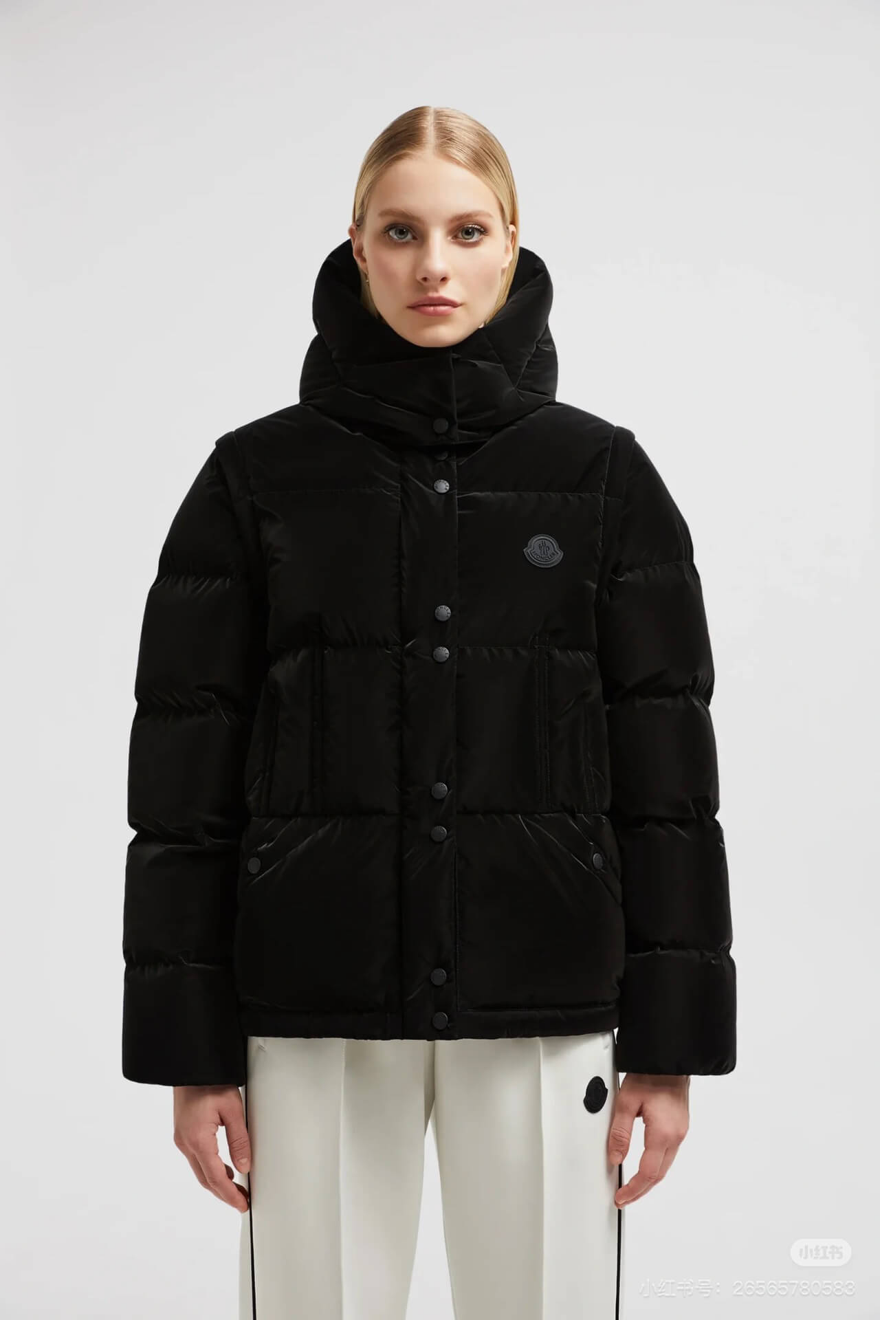 Moncler Allymes 2-in-1 Down Jacket in Black