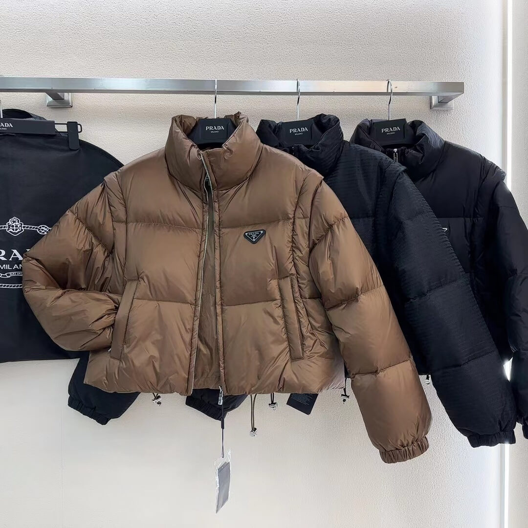 Prada Convertible 2-in-1 Cropped Jacket & Vest