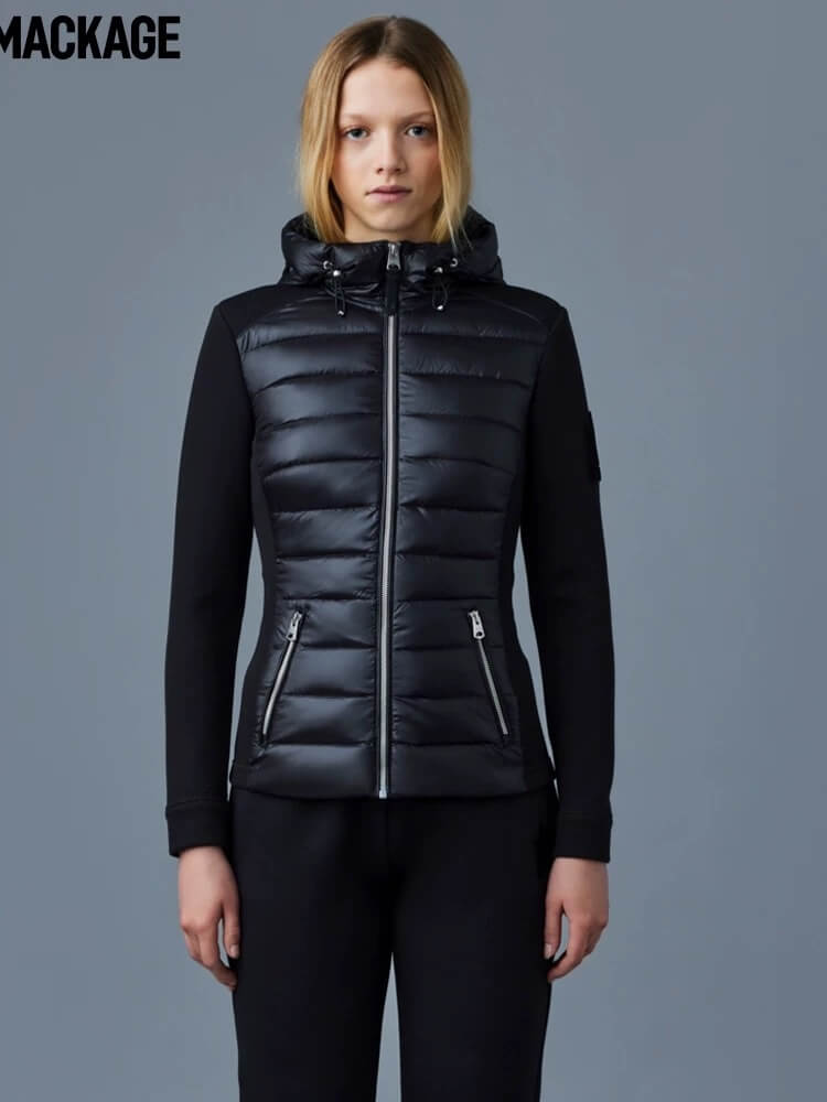 Mackage Noia Mixed-Media Hooded Jacket