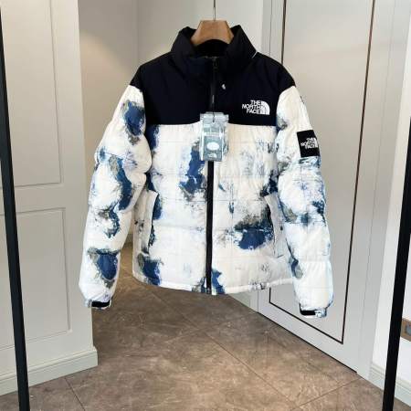 The North Face x Invincible 1996 Retro Nuptse Down Jacket - World Map Print.